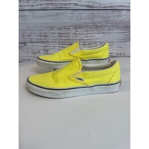 Vans Classic Slip-On Neon Lemon Tonic Unisex W 8 M 6.5
